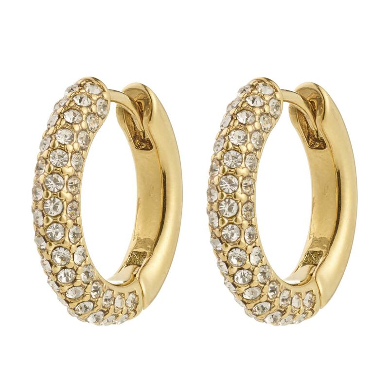 Pilgrim Tatum Recycled Crystal Earrings - Gold Plated image number 0